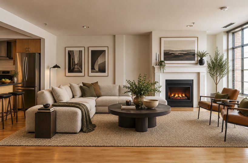01 Living at Fireplace